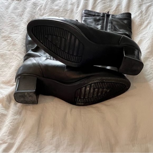 Vintage Christian Franchet Black Leather Boots Women’s 8.5 - Picture 4 of 8